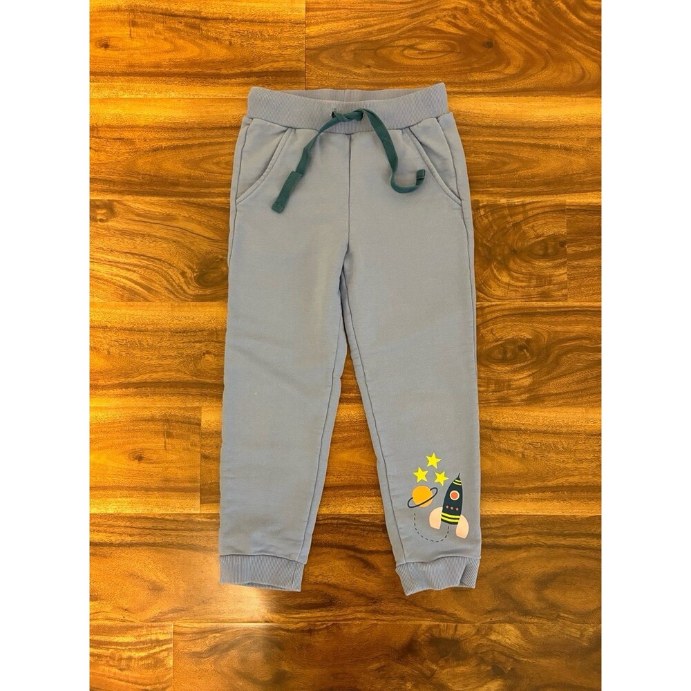 Piccolina Sweatpant Joggers, Blue, Space Print, Size 5T